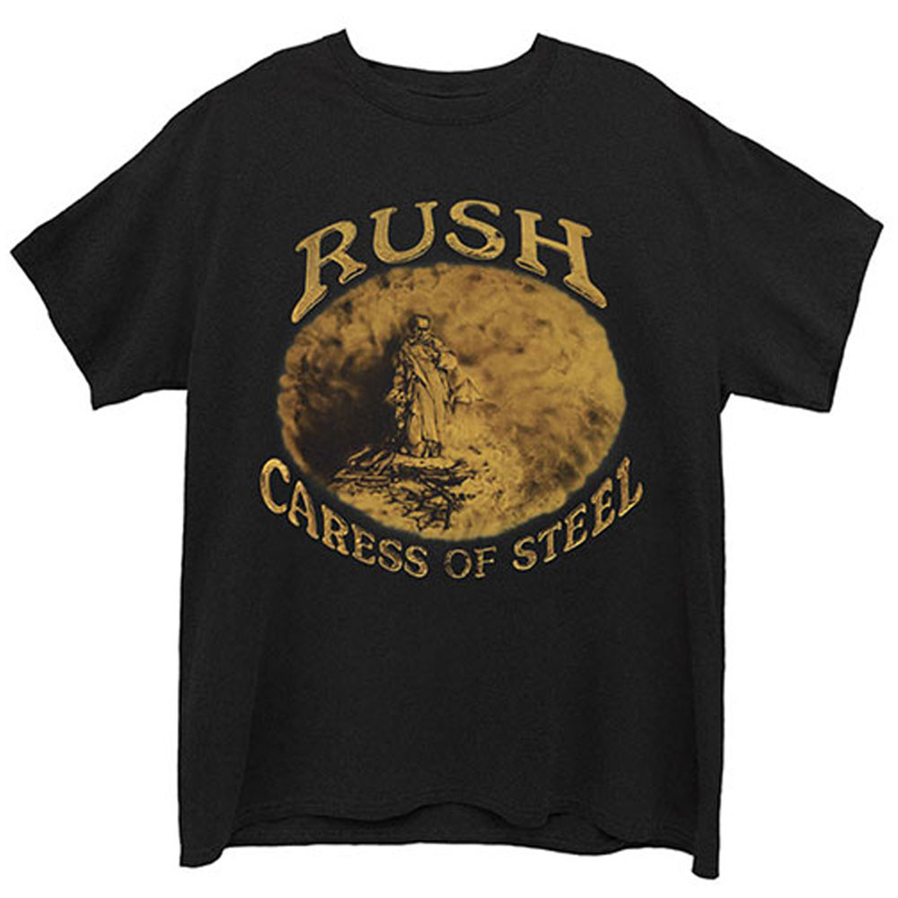 Rush 'Caress Of Steel' (Black) T-Shirt