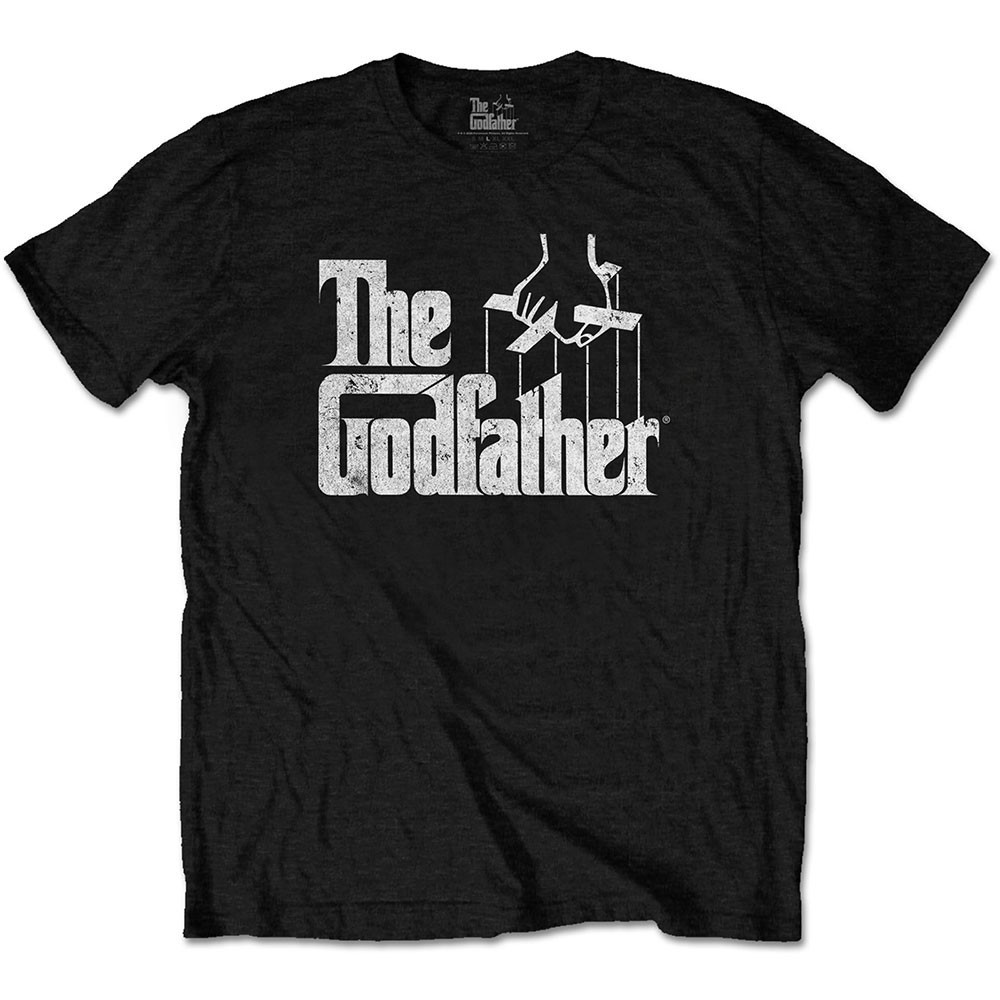 The Godfather 'White Logo' (Black) T-Shirt