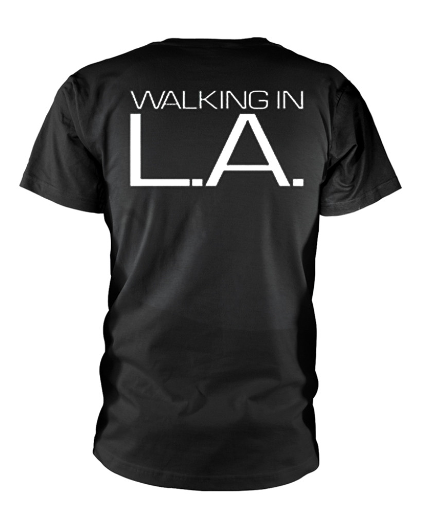 Missing Persons 'Walking In LA' (Black) T-Shirt Back
