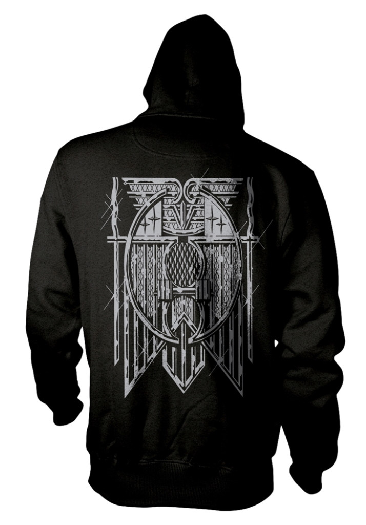 Hawkwind 'Doremi' (Black) Zip Up Hoodie Back