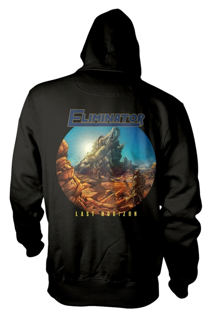 Eliminator 'Last Horizon' (Black) Pull Over Hoodie Back