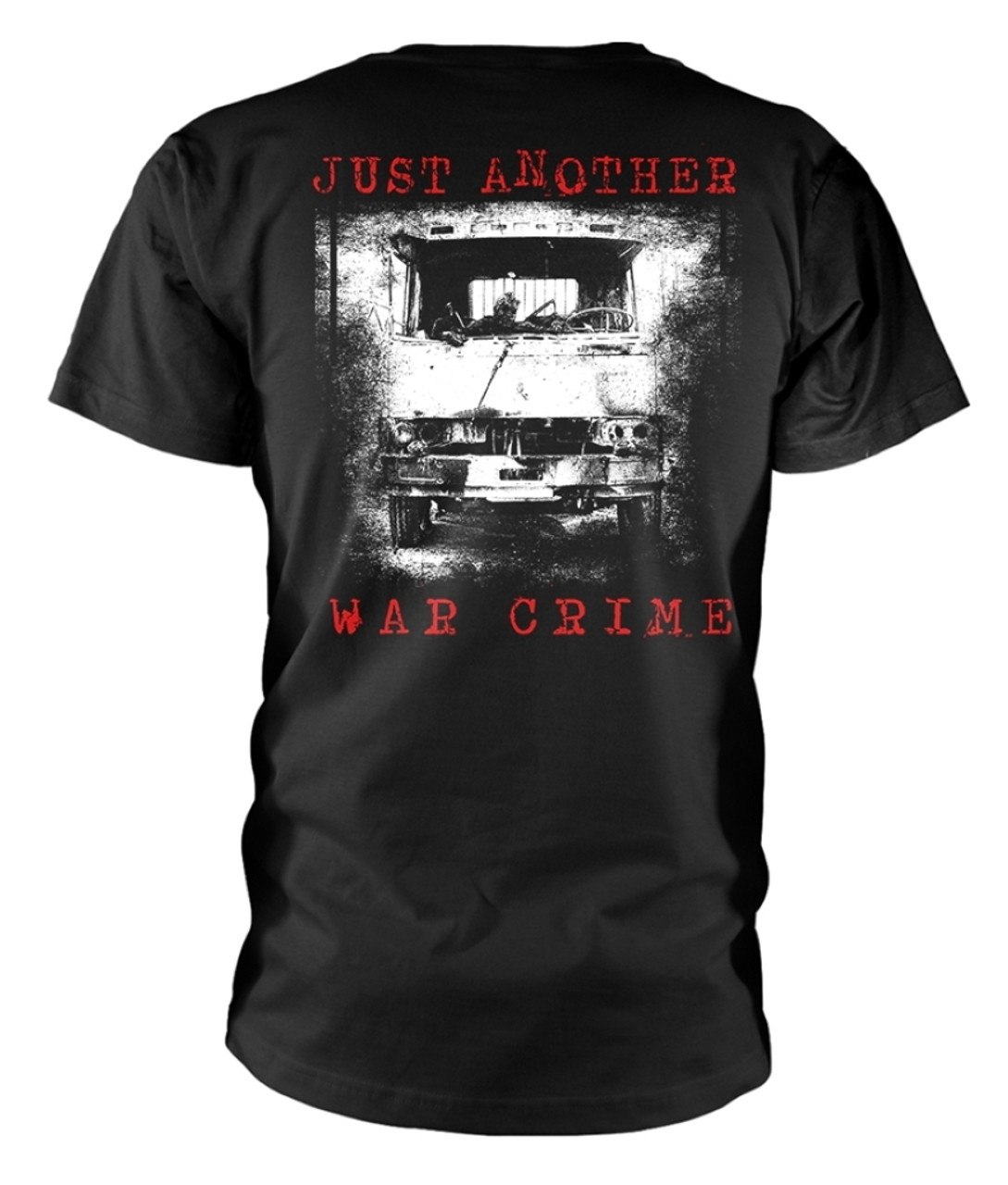 Disgust 'Just Another War Crime' (Black) T-Shirt Back