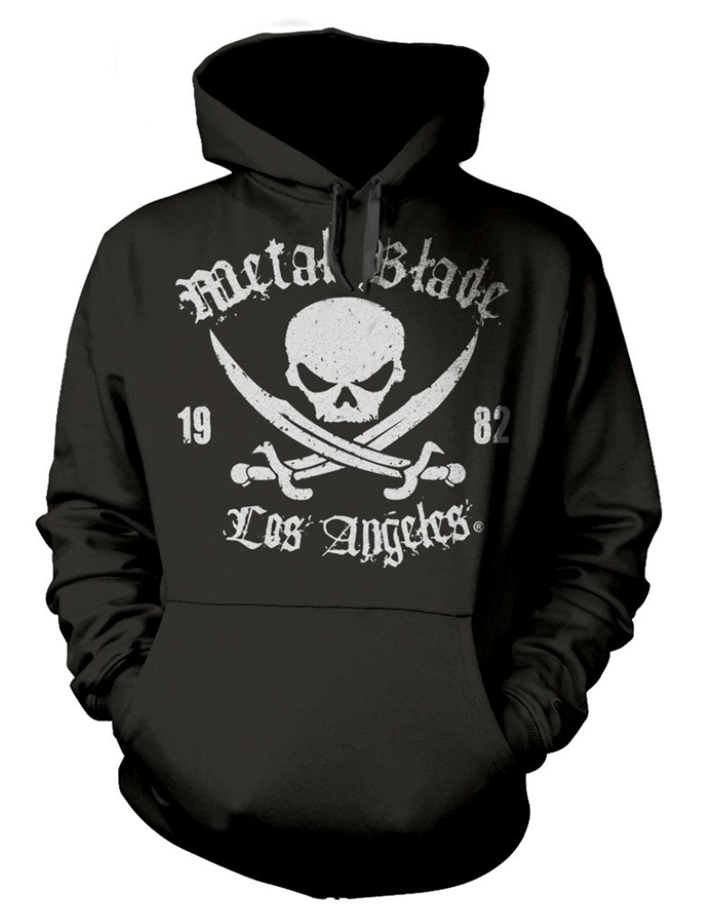 Metal Blade Records 'Pirate Logo' (Black) Pull Over Hoodie
