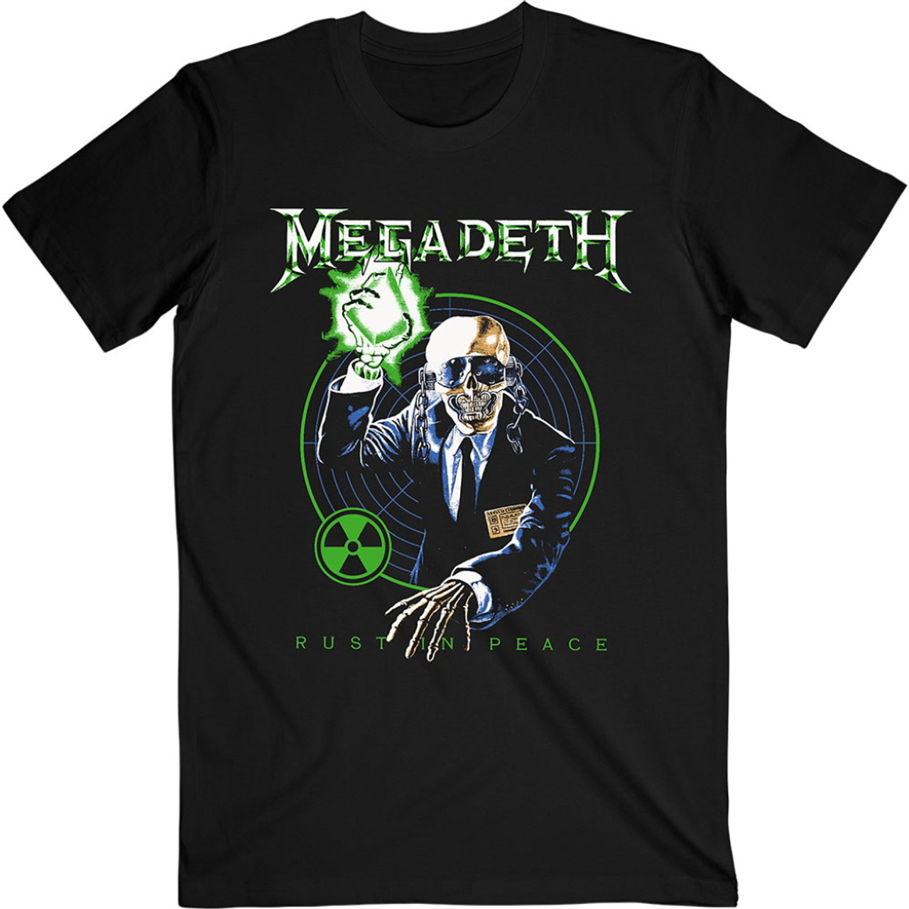 Megadeth 'Vic Target Rust In Peace Anniversary' (Black) T-Shirt