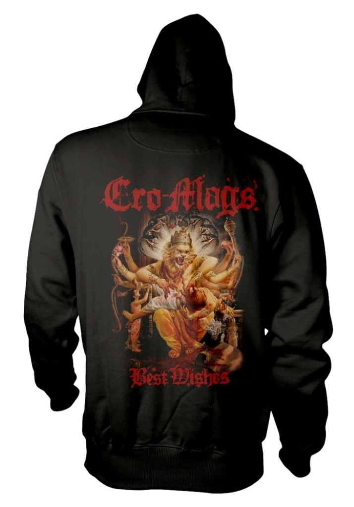 Cro-Mags 'Best Wishes' (Black) Pull Over Hoodie Back