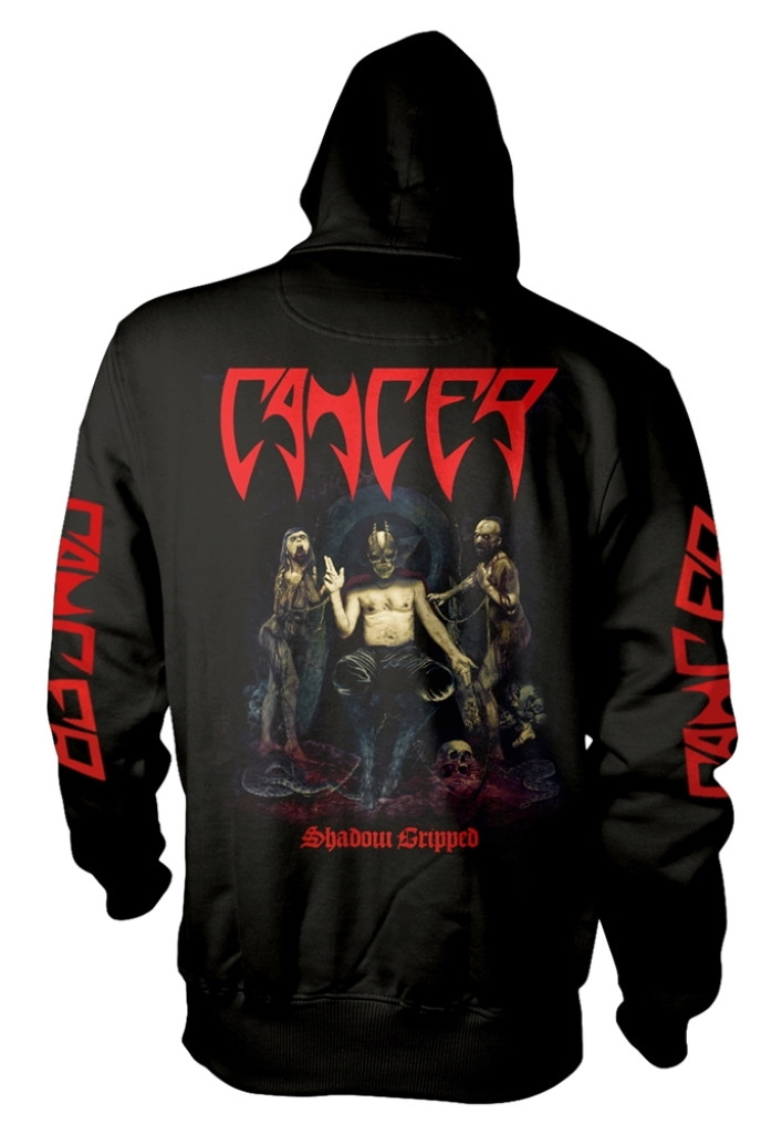 Cancer 'Shadow Gripped' (Black) Pull Over Hoodie Back