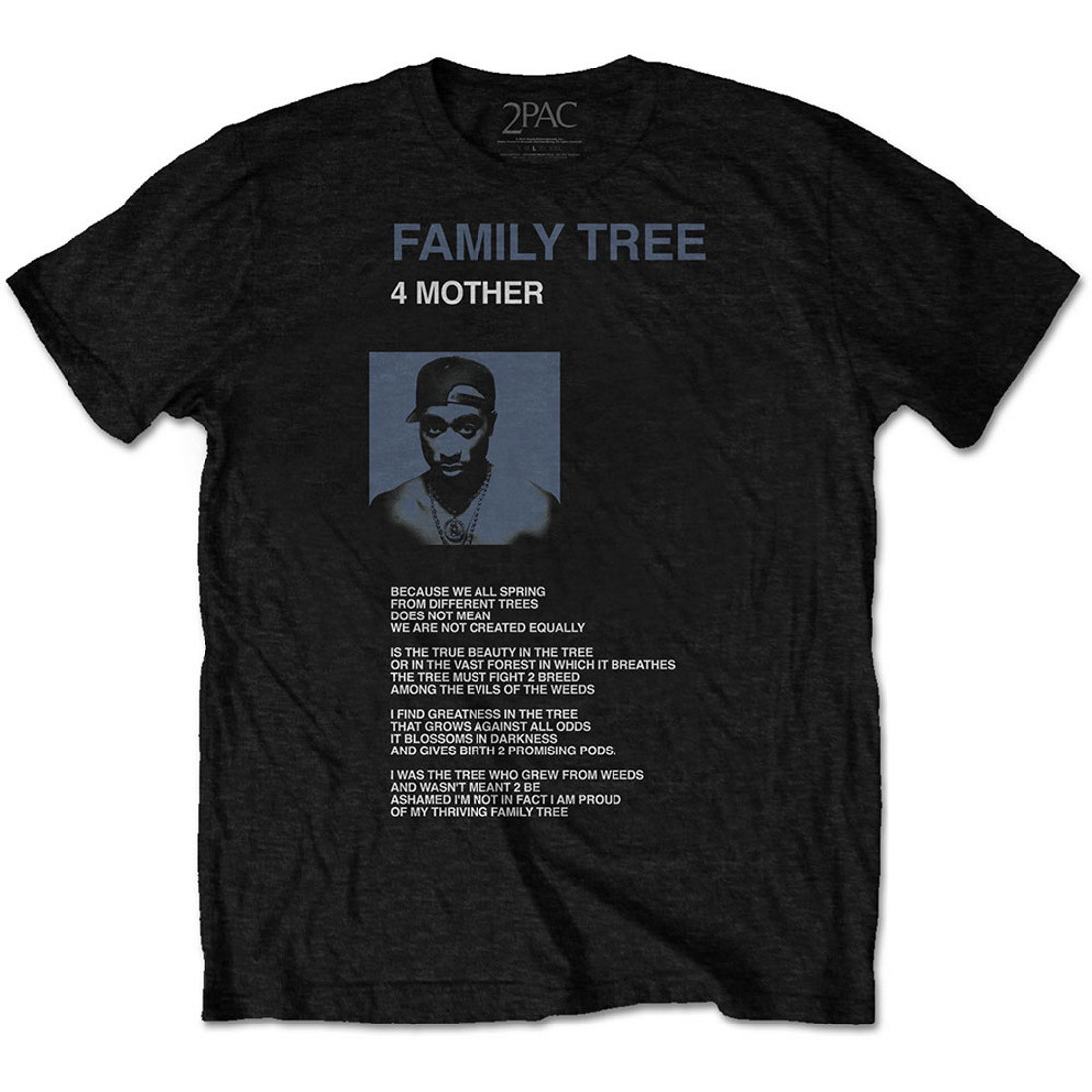 Tupac 'Family Tree' (Black) T-Shirt