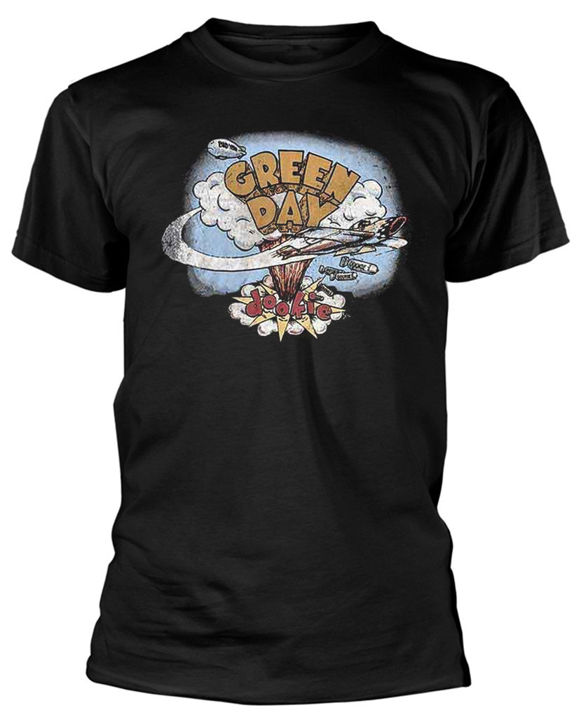 Green Day 'Vintage Dookie' (Black) T-Shirt