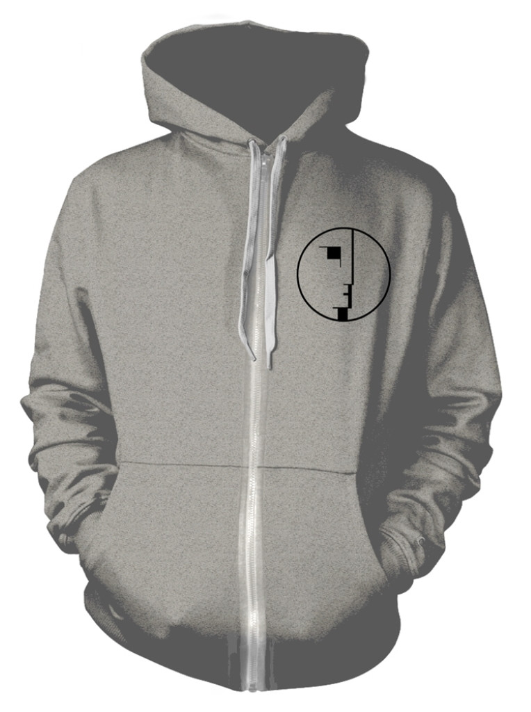 Bauhaus 'Logo' (Grey) Zip Up Hoodie