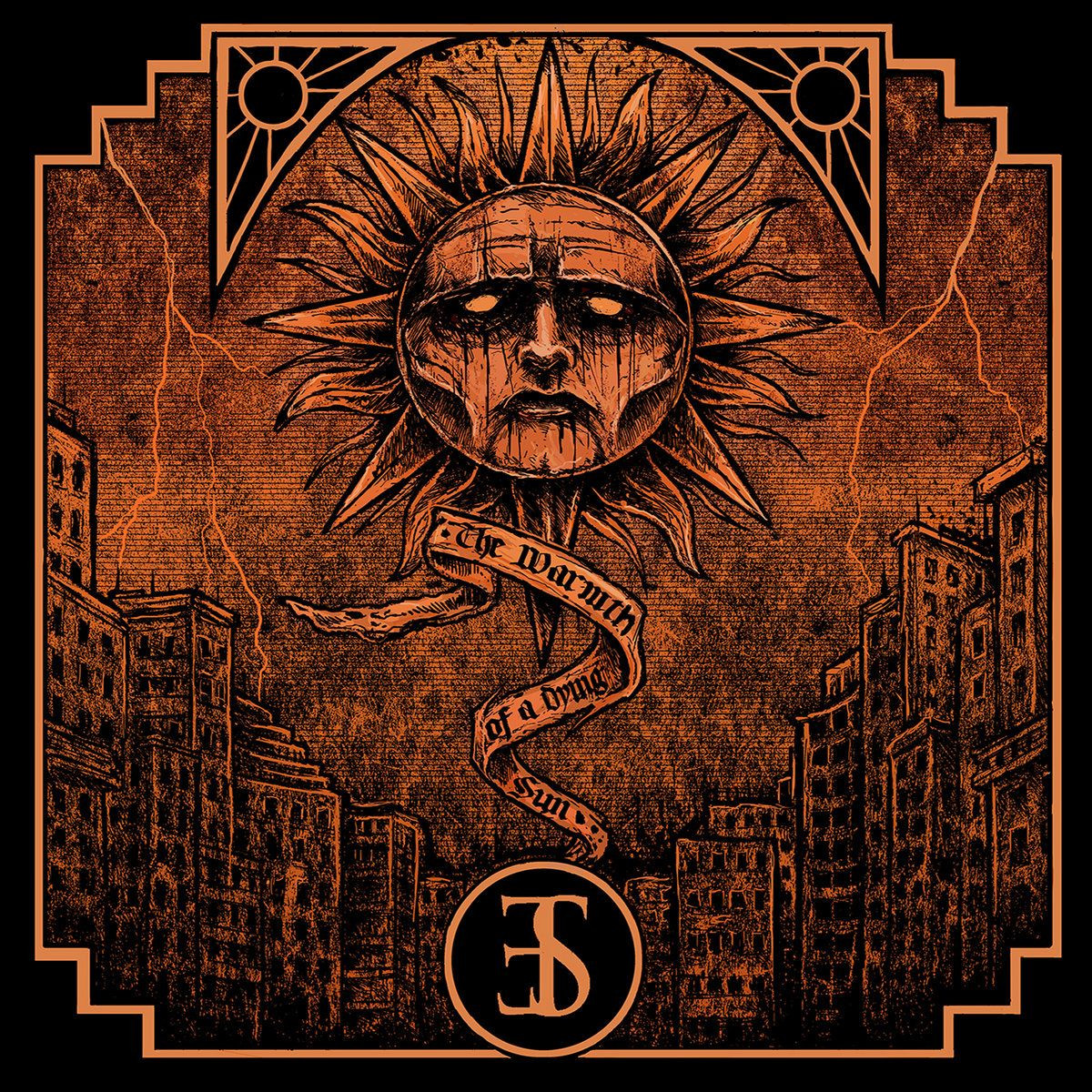 Employed To Serve 'The Warmth of A Dying Sun' LP Clear with Orange & Black Splatter Vinyl