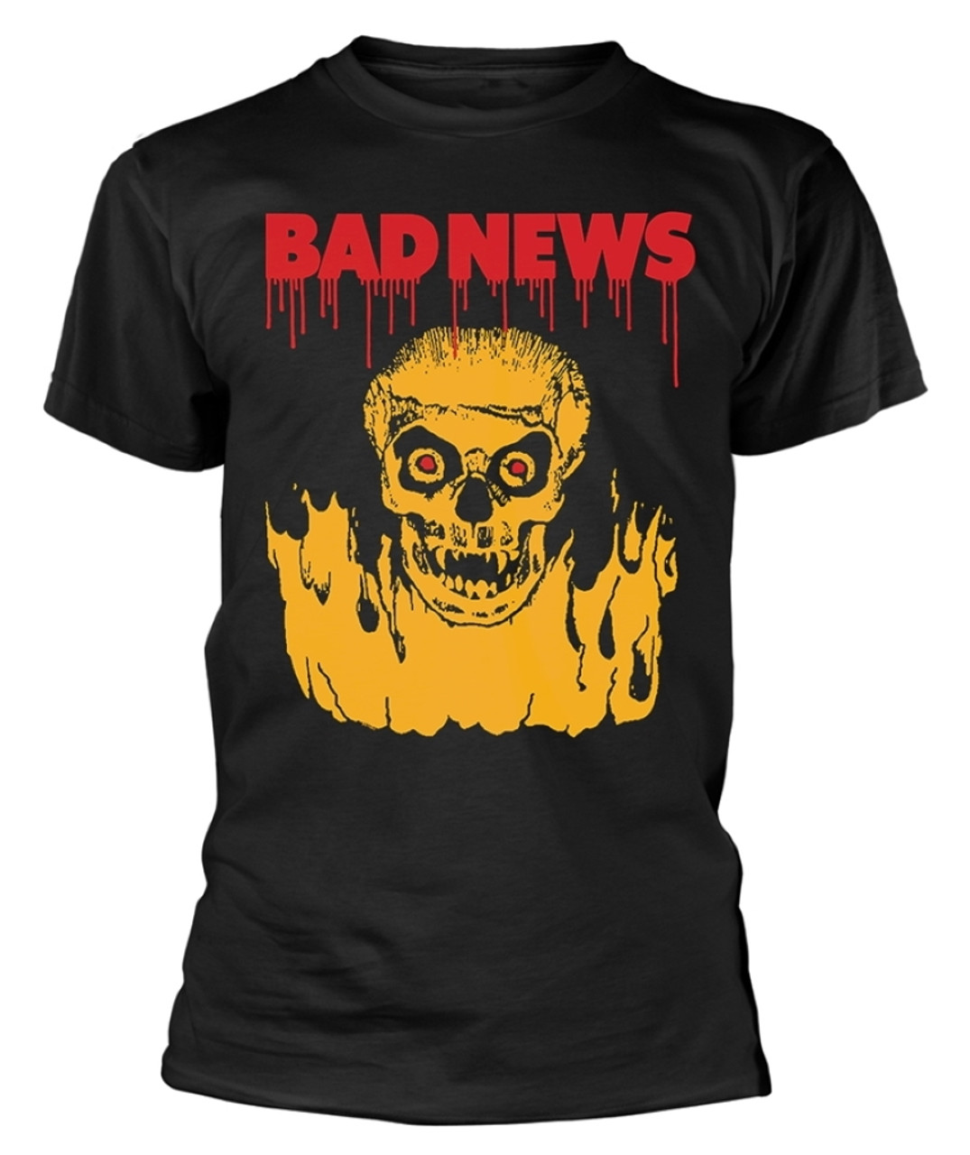 Bad News 'Fireskull' (Black) T-Shirt