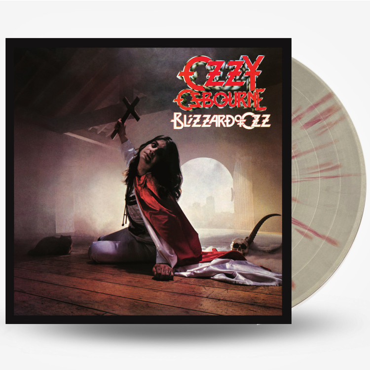 Ozzy Osbourne 'Blizzard Of Ozz' LP Silver / Red Vinyl