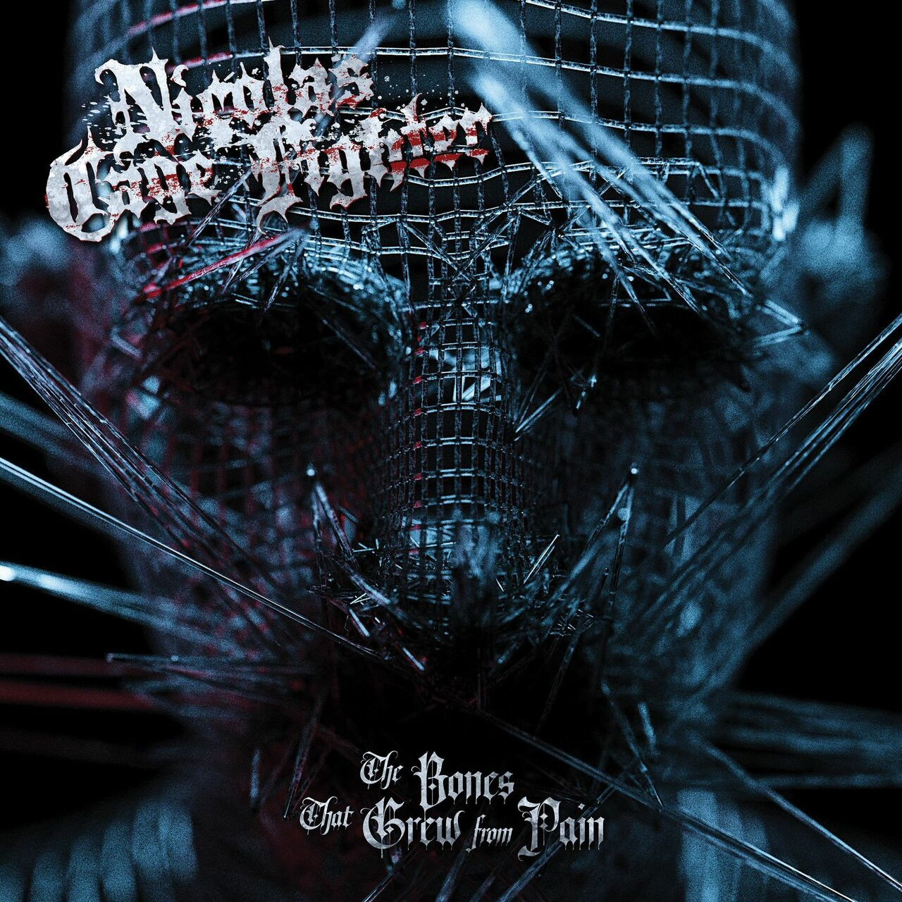 Nicolas Cage Fighter 'The Bones That Grew From Pain' LP Blue Black Marbled Vinyl