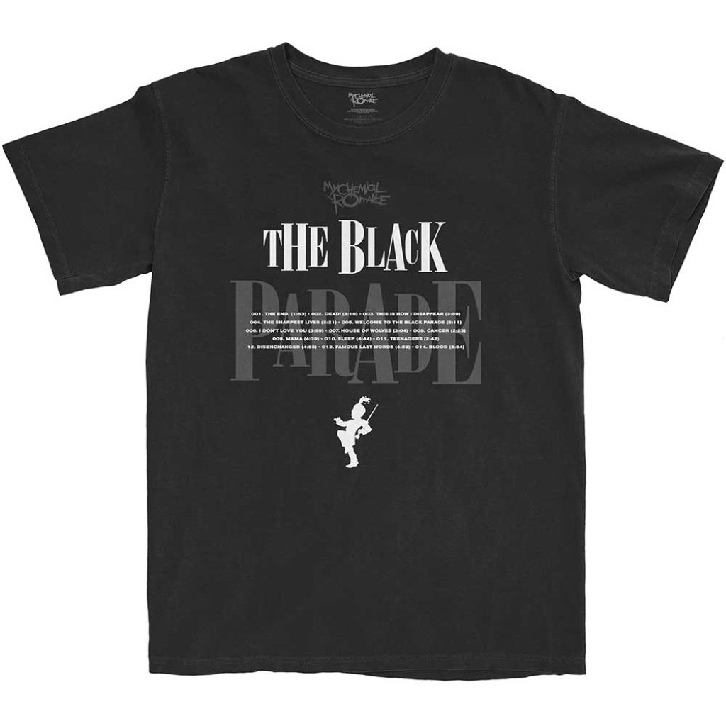 My Chemical Romance 'Track Listing' (Black) T-Shirt