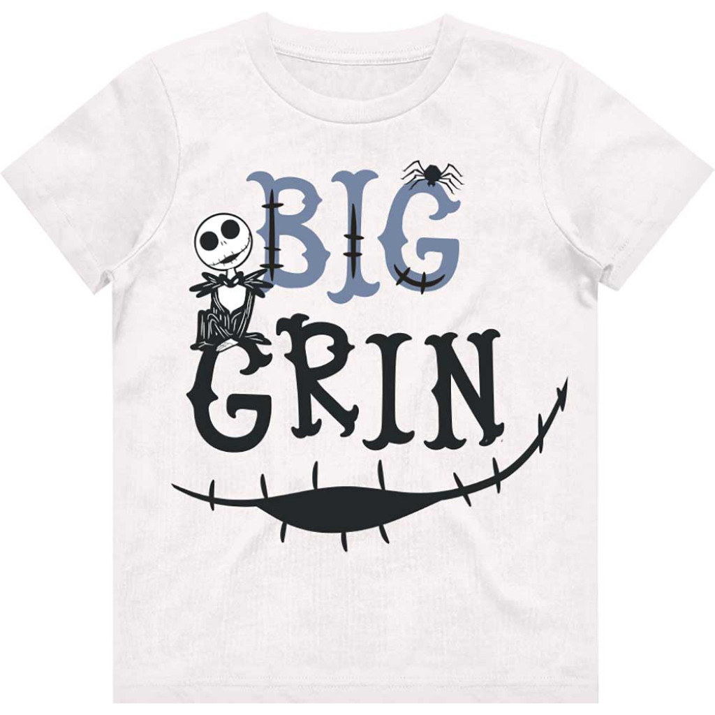 The Nightmare Before Christmas 'Big Grin' (White) Kids T-Shirt