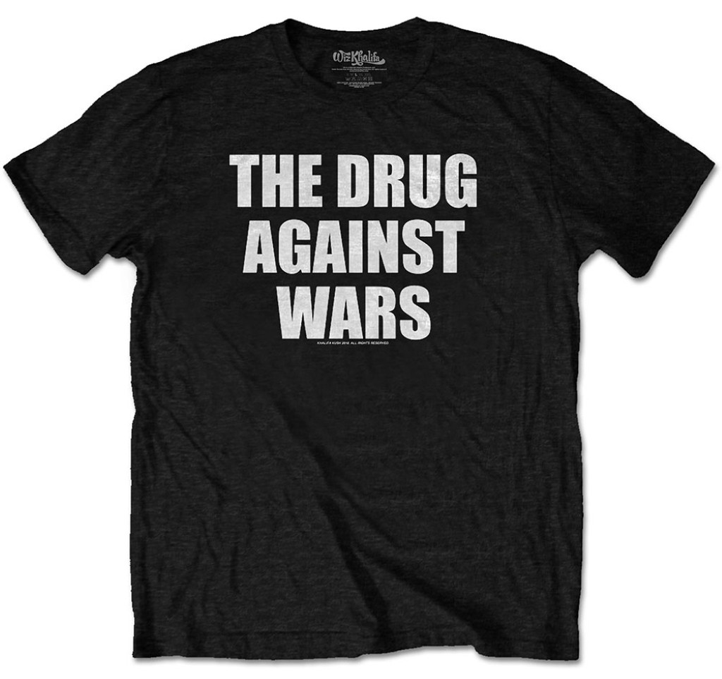 Wiz Khalifa 'Drug Against Wars' (Black) T-Shirt