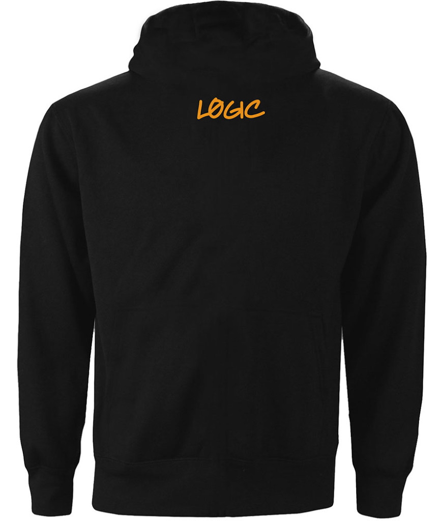 Logic 'No Pressure Gradient' (Black) Pull Over Hoodie Back