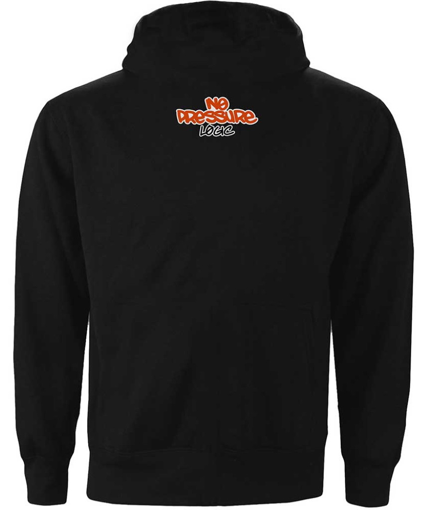 Logic 'No Pressure Gauge' (Black) Pull Over Hoodie Back