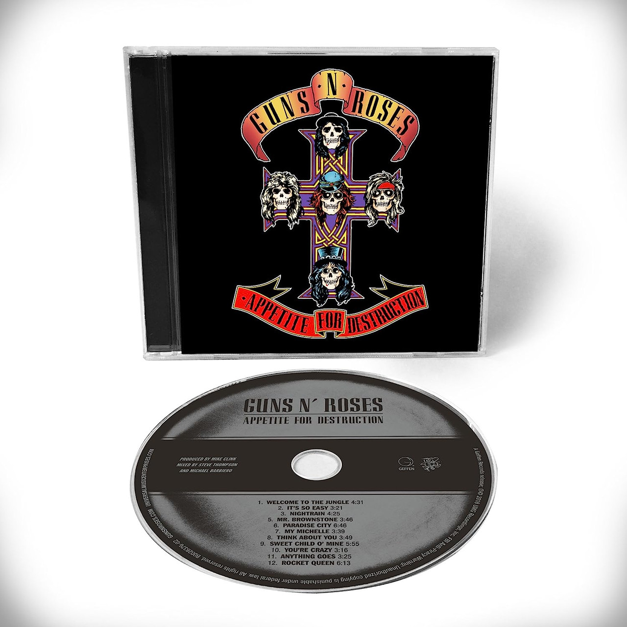 Guns N' Roses 'Appetite For Destruction' CD Jewel Case