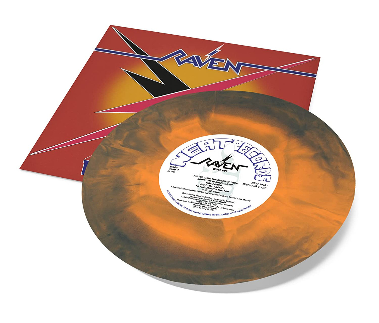Raven 'Wiped Out' LP Orange Blue Smoke Vinyl