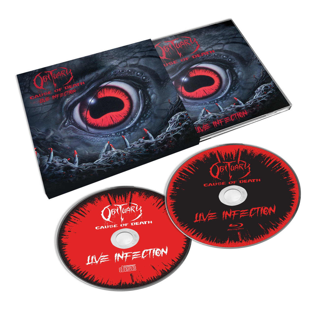 Obituary 'Cause of Death - Live Infection' CD / Blu Ray Set