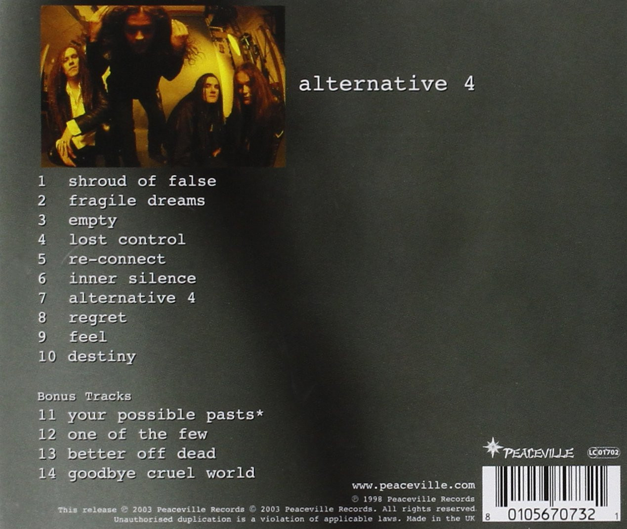 Anathema 'Alternative 4' CD