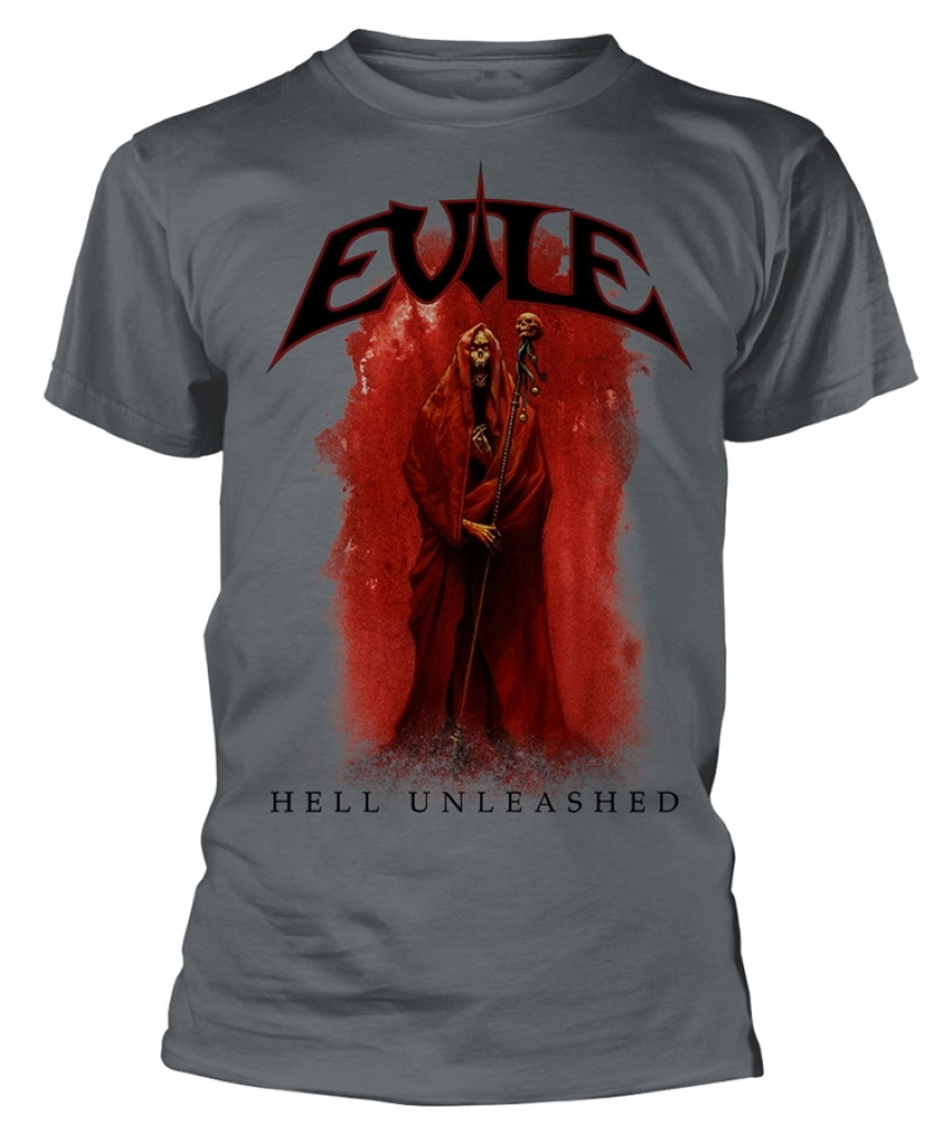 Evile 'Hell Unleashed' (Grey) T-Shirt