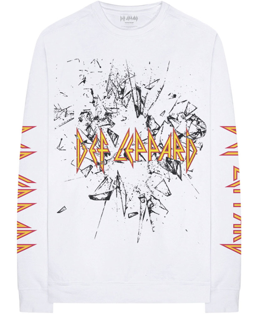 AWDIP Official Def Leppard 'Glass Shatter' T-Shirt - Black, Licensed Band Tee, Multiple Sizes