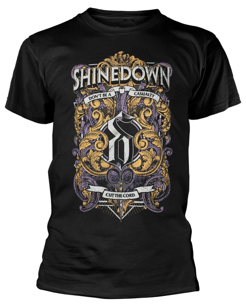 Shinedown 'Ornamental Scissors' (Black) T-Shirt