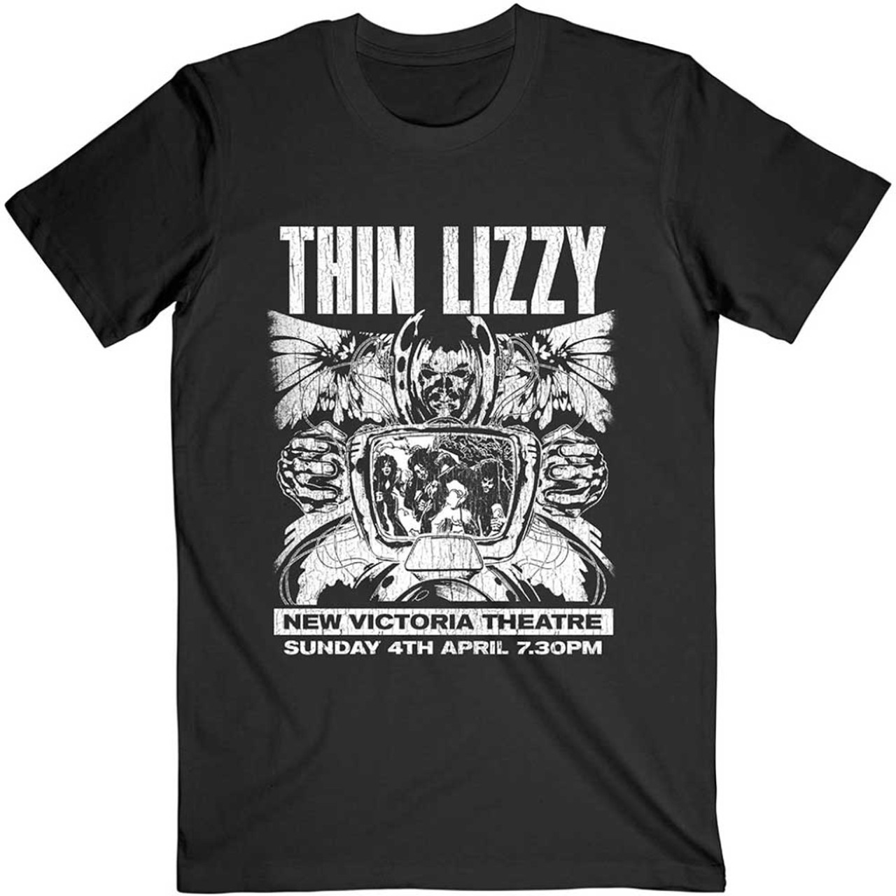 Thin Lizzy 'Jailbreak Flyer' (Black) T-Shirt