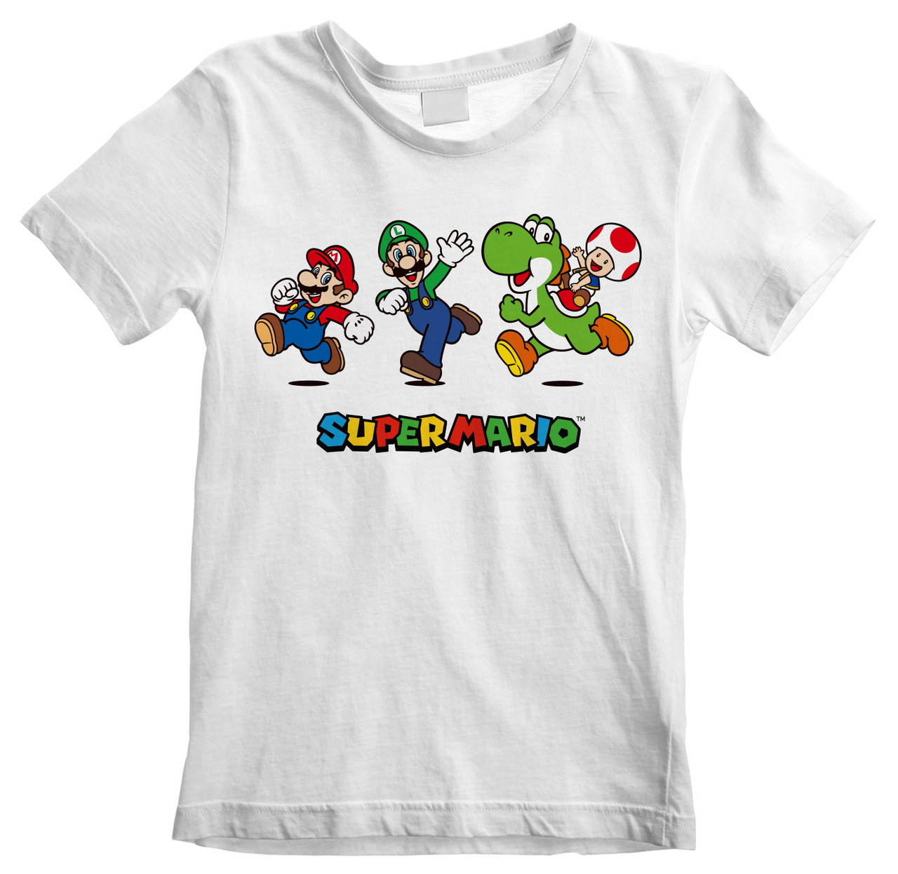 Nintendo Super Mario 'Running Pose' (White) Kids TShirt