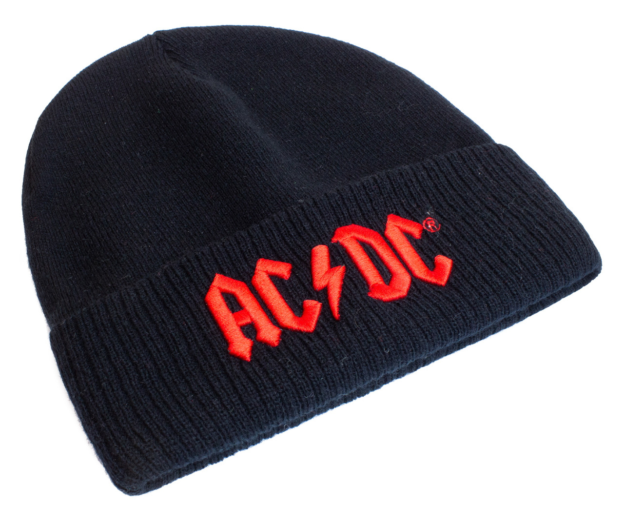 AC/DC 'Applique Logo' (Black) Beanie Hat
