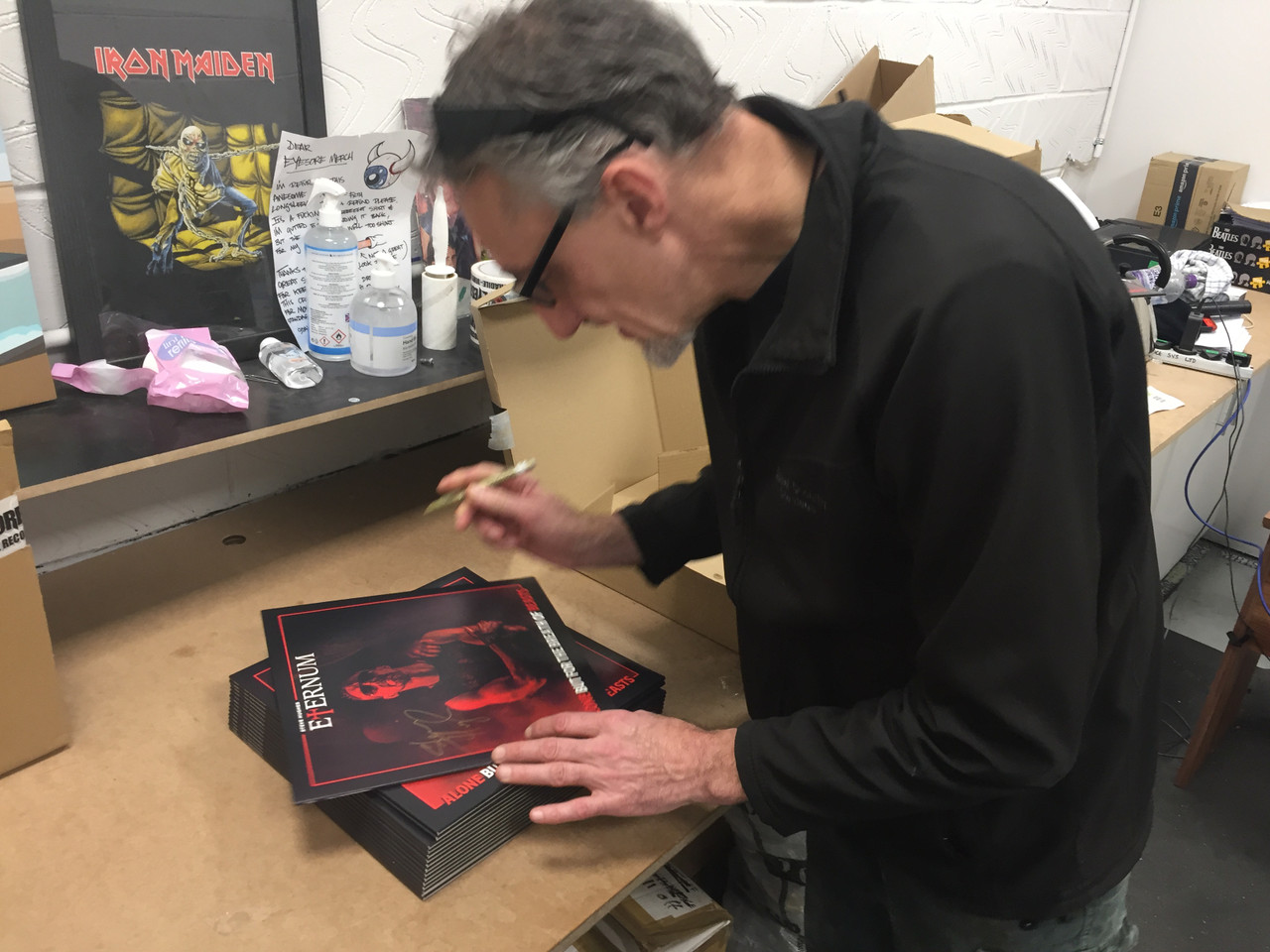Steve Hughes Eternum 'Alone But For the Breath of Beasts' LP SIGNED Black Vinyl