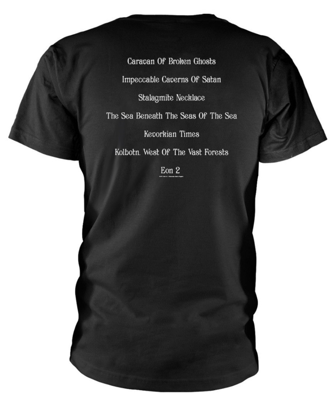 Darkthrone 'Astral Fortress' (Black) T-Shirt Back