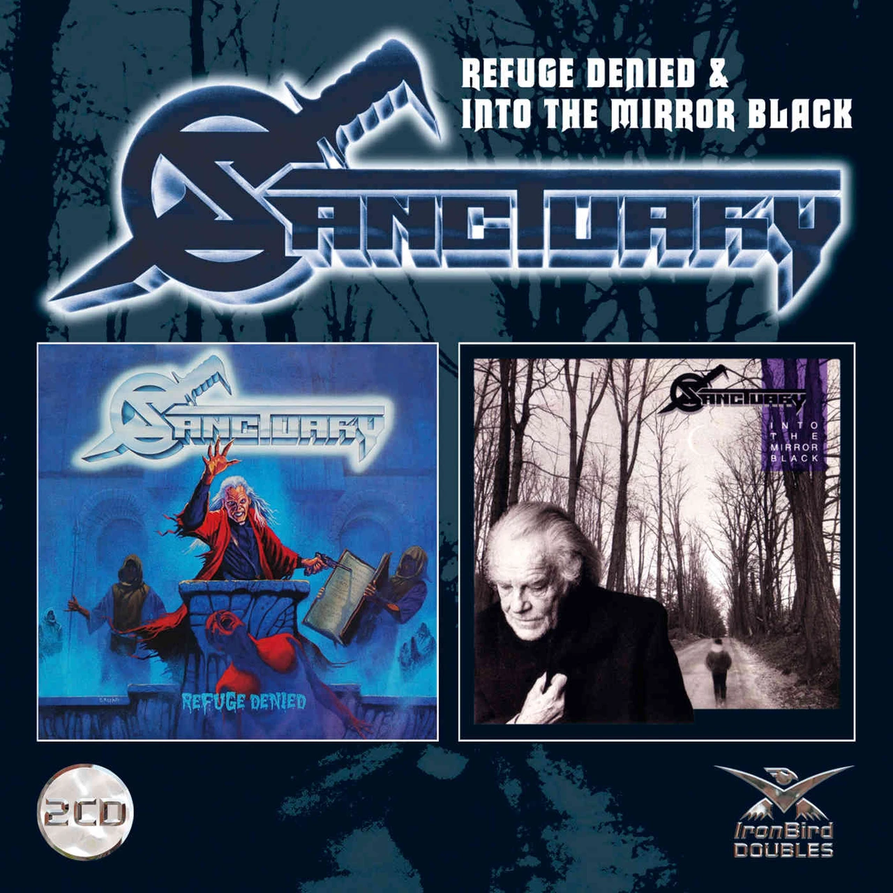 Sanctuary 'Refuge Denied' / 'Into The Mirror Black' 2CD Jewel Case