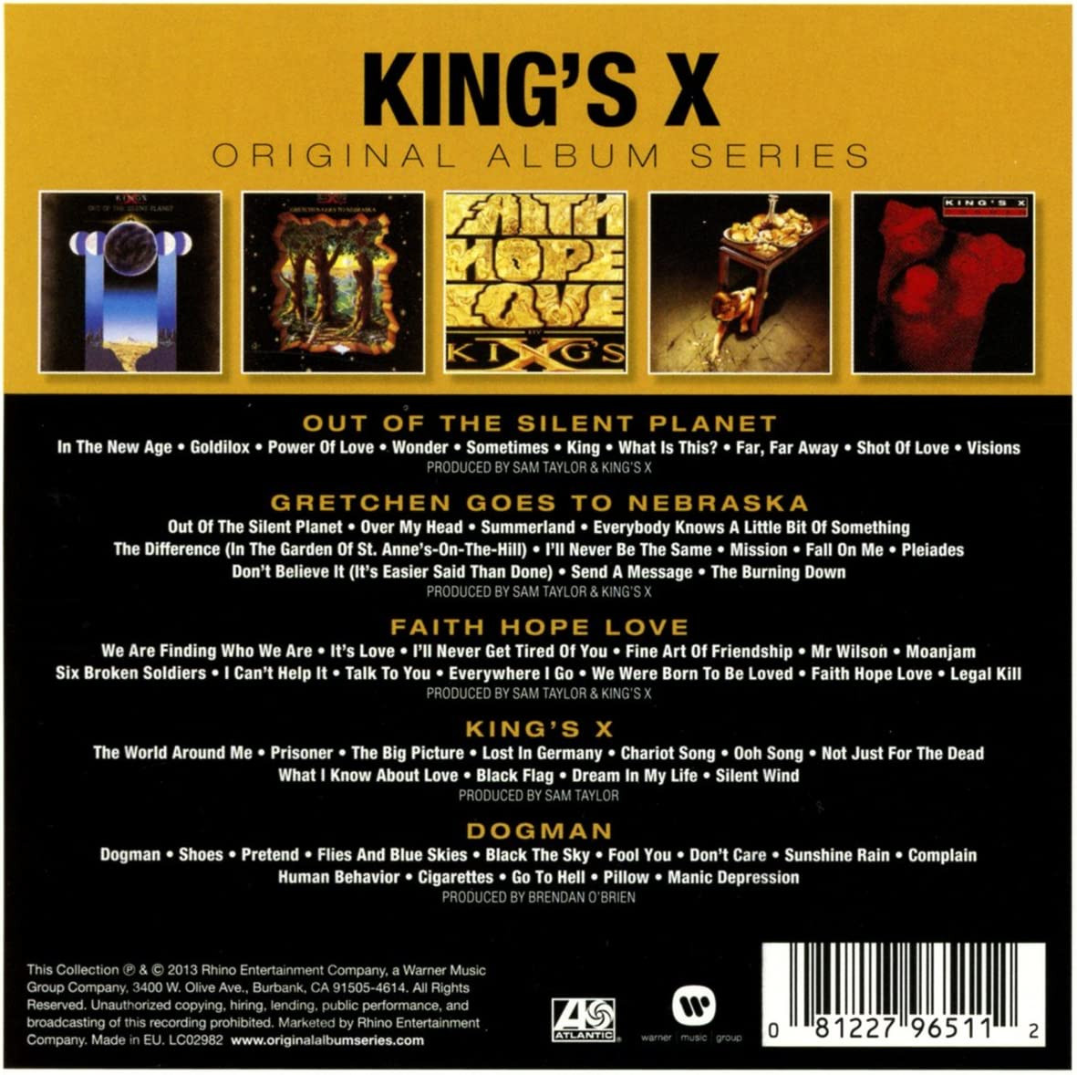 King's X 'Original Album Series' 5CD Set