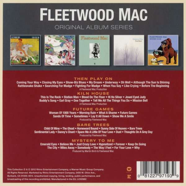 Fleetwood Mac 'Original Album Series' 5CD Set