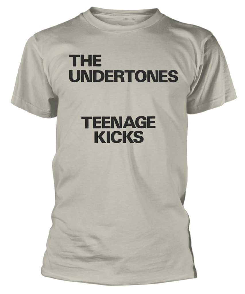 The Undertones 'Teenage Kicks Text' (Natural) T-Shirt