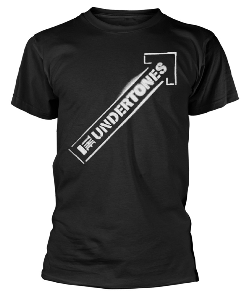 The Undertones 'White Arrow Spray' (Black) T-Shirt