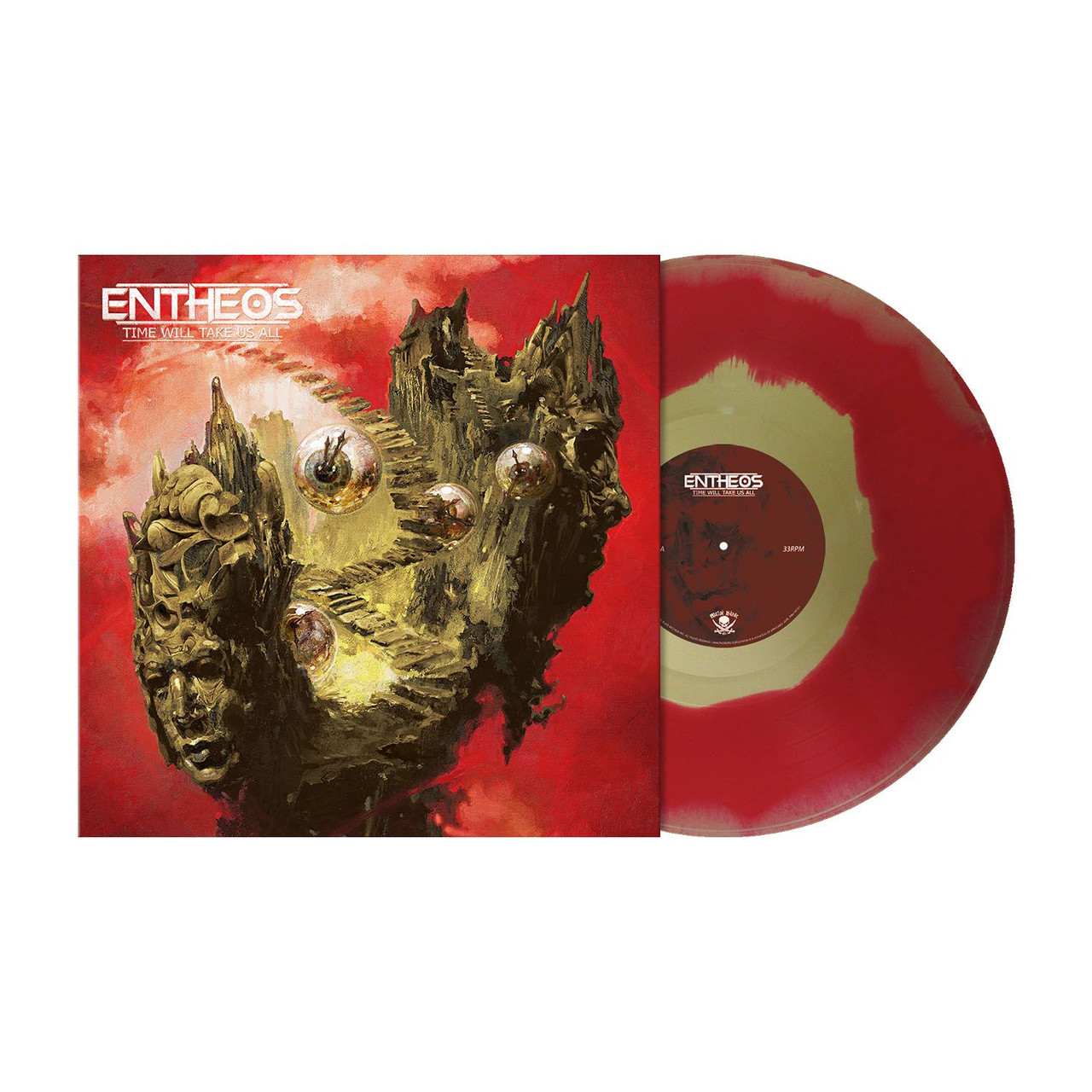 Entheos 'Time Will Take Us All' LP Blood Red Gold Melt Vinyl