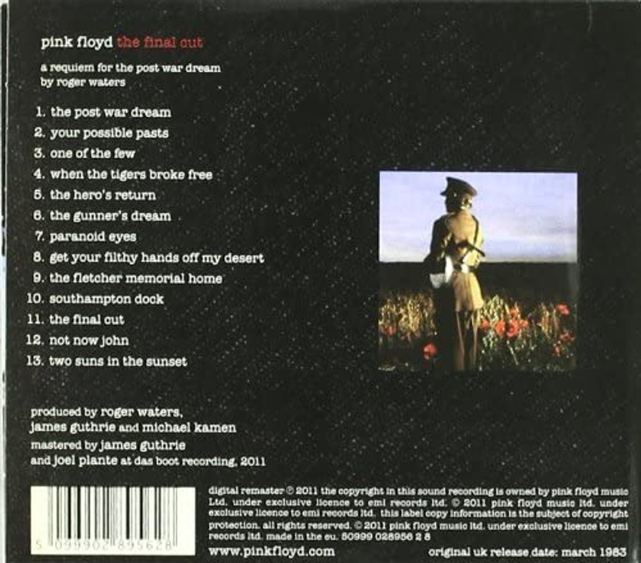 Pink Floyd 'The Final Cut' (Discovery Edition) CD Digipack