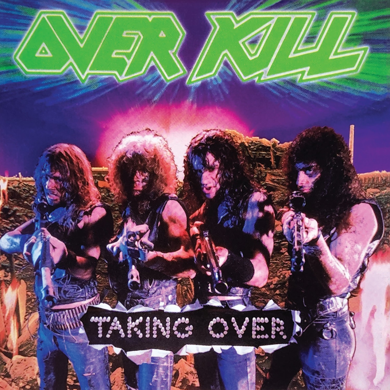 Overkill 'Taking Over' LP Pink Black Marble Vinyl
