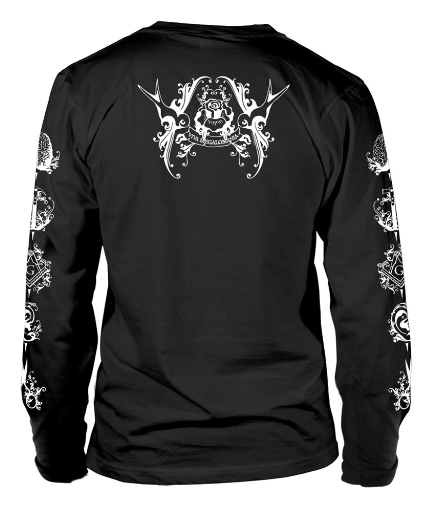 Ulver 'Blood Inside' (Black) Long Sleeve Shirt Back