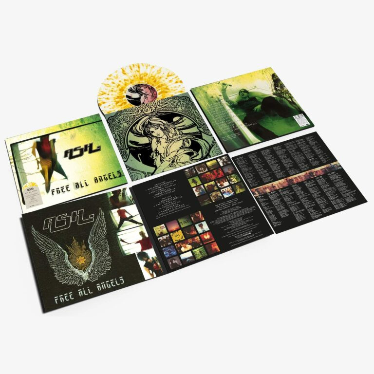 Ash 'Free All Angels' (2022 Remaster) Yellow & Clear Splatter Vinyl