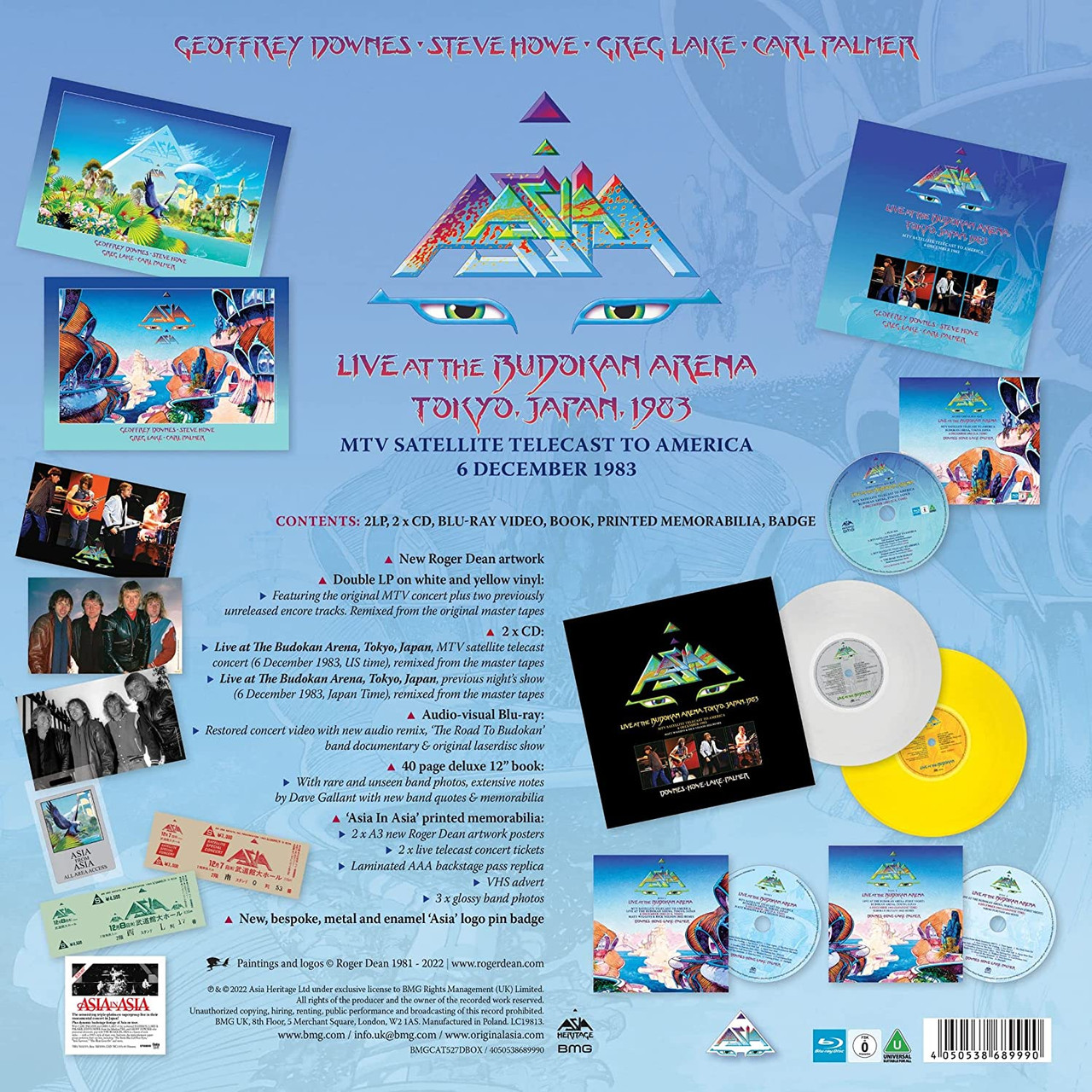 Asia 'Live At The Budokan Arena Tokyo, Japan 1983' Deluxe Box Set