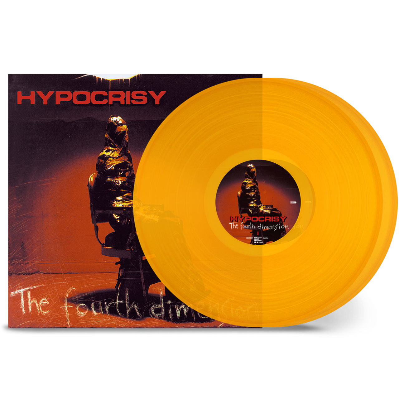 PRE-ORDER - Hypocrisy 'The Fourth Dimension' 2LP Transparent Orange Vinyl - RELEASE DATE 5th May 2023