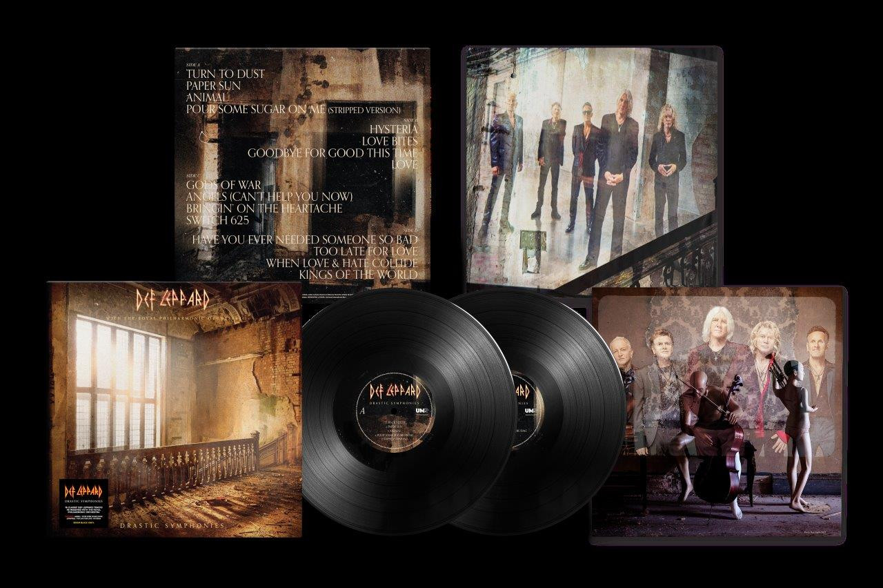PRE-ORDER - Def Leppard & The Philharmonic Orchestra 'Drastic Symphonies' 2LP Black Vinyl - RELEASE DATE 19th May 2023