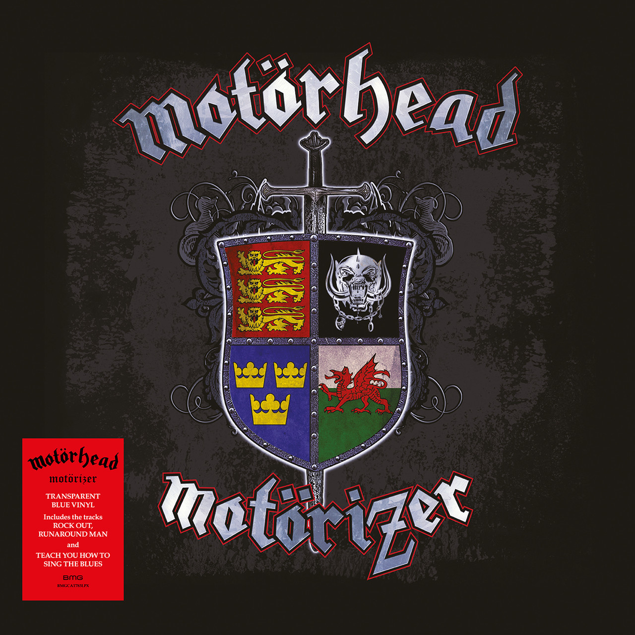 邦楽 The Motor-Vation flexi gism motorhead Motorhead 'Motorizer' LP Transparent Blue Vinyl
