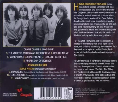 UFO 'The Wild, The Willing And The Innocent' CD Jewel Case