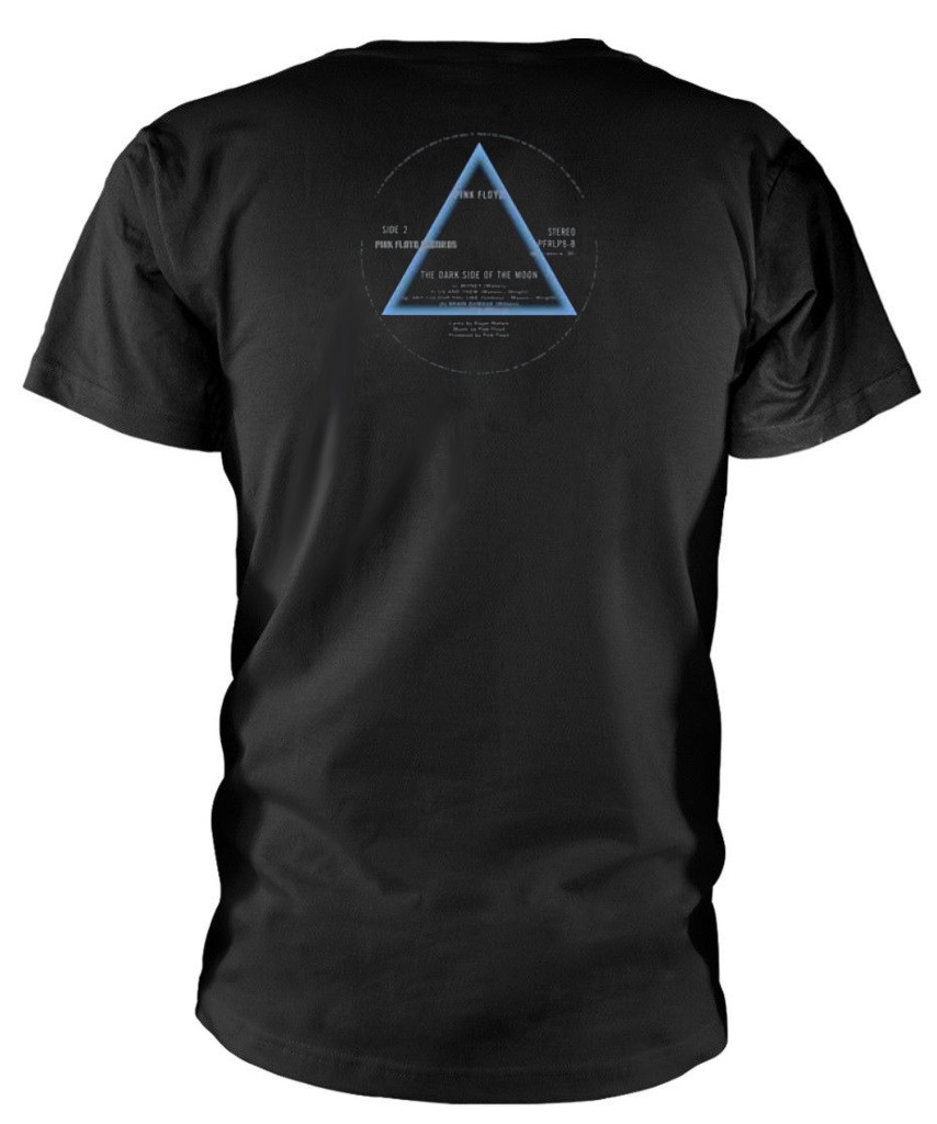 Pink Floyd 'Dark Side Of The Moon Record Label' (Black) T-Shirt